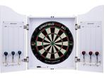 Longfield Darts - Houten cabinet - Dartbord 6 Steeltip, Verzenden, Zo goed als nieuw
