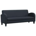 vidaXL Driezitsbank kunstleer zwart, Verzenden, 150 tot 200 cm, Leer, Driepersoons