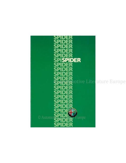 1986 ALFA ROMEO SPIDER BROCHURE DUITS, Boeken, Auto's | Folders en Tijdschriften, Alfa Romeo