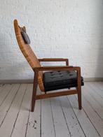 Gebr. Jonkers - P.J. Muntendam - Fauteuil - Leder, Rattan,