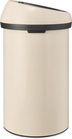 Brabantia Touch Bin Prullenbak - 60 liter - Soft Beige, Huis en Inrichting, Verzenden, Zo goed als nieuw