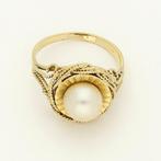 Ring - 18 karaat Geel goud - Parel., Nieuw