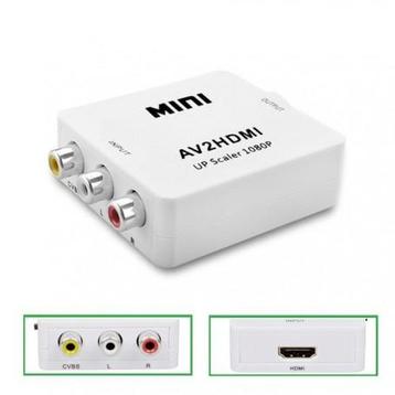 Mini Composite RCA AV naar HDMI Converter Upscaler Adapte... beschikbaar voor biedingen