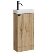 Toiletmeubel Orion 40 x 22 cm Licht Eiken Fonteinmeubel, Doe-het-zelf en Verbouw, Sanitair, Verzenden, Nieuw, Wastafel