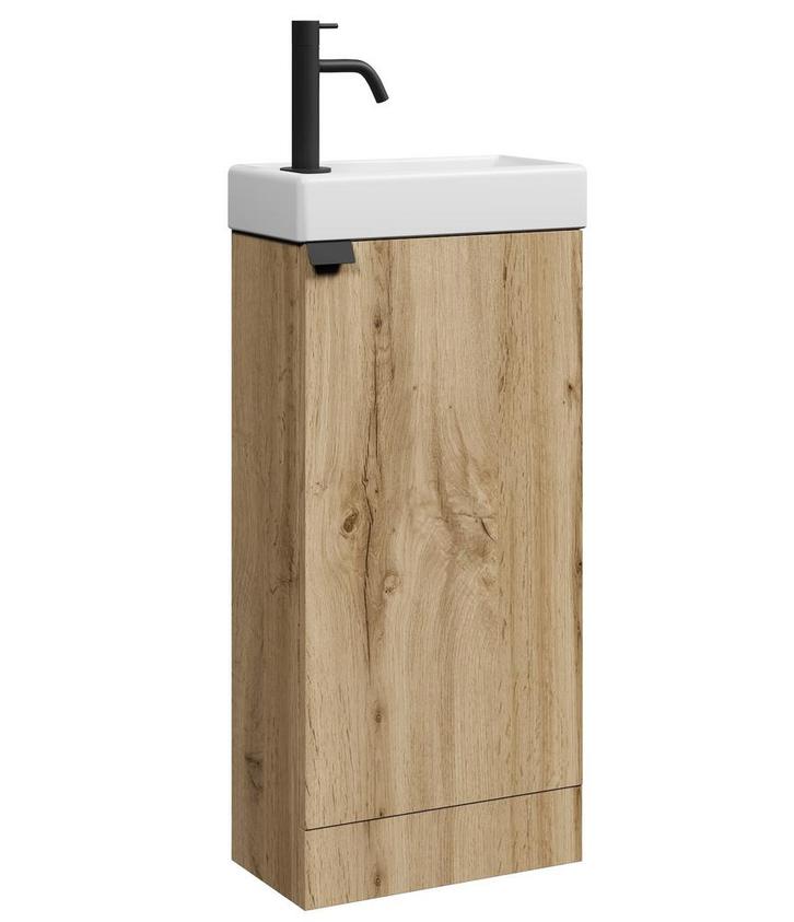 Toiletmeubel Orion 40 x 22 cm Licht Eiken Fonteinmeubel, Doe-het-zelf en Verbouw, Sanitair, Nieuw, Wastafel, Verzenden