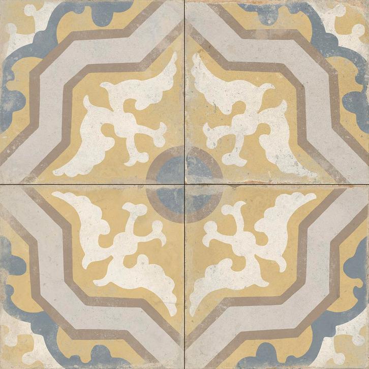 Vloertegel / wandtegel fs 1827 mustard 22.3x22.3, Doe-het-zelf en Verbouw, Tegels, Vloertegels, Nieuw, 10 m² of meer, Keramiek