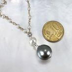 Halsketting Zilver Parel - Parel - Tah. & Akoya Ø 3,5-12.4mm, Nieuw