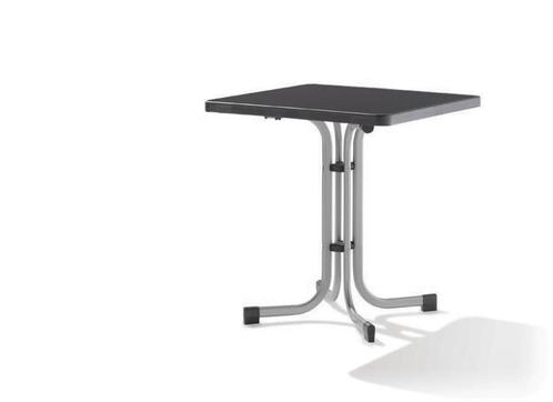 Sieger Boulevard klaptafels staalbuis/Mecalit Pro 70 cm tot, Tuin en Terras, Tuintafels, Ophalen of Verzenden