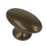 Knop Ovaal 60x38 mm Brons Antiek, Ophalen of Verzenden, Nieuw
