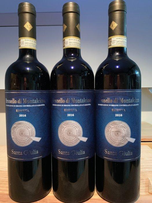 2016 Santa Giulia - Brunello di Montalcino Riserva - 3, Verzamelen, Wijnen