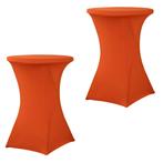 Set Van 2 Stuks! Statafelrok Oranje 80 CM Alora Tafelrok, Huis en Inrichting, Nieuw