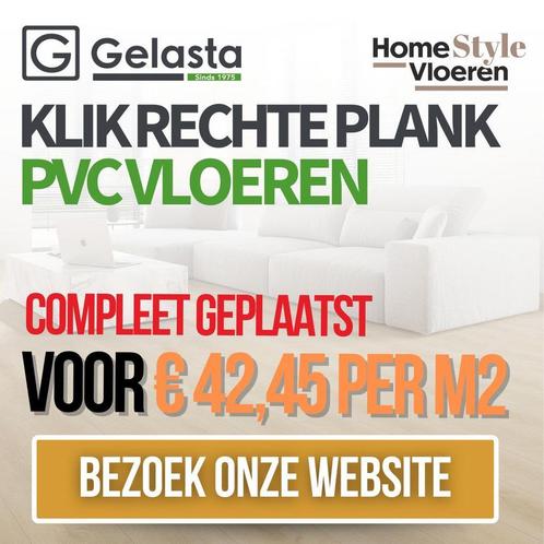 Gelasta Rechte Plank PVC Vloer – compleet voor €42,45per m²!, Diensten en Vakmensen, Vloerleggers en Parketteurs, Tapijt of Kunststof