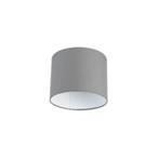 Lampenkap grijs 18/18/14 met witte binnenkant, Huis en Inrichting, Lampen | Lampenkappen, Nieuw, Grijs, Overige vormen, Minder dan 25 cm