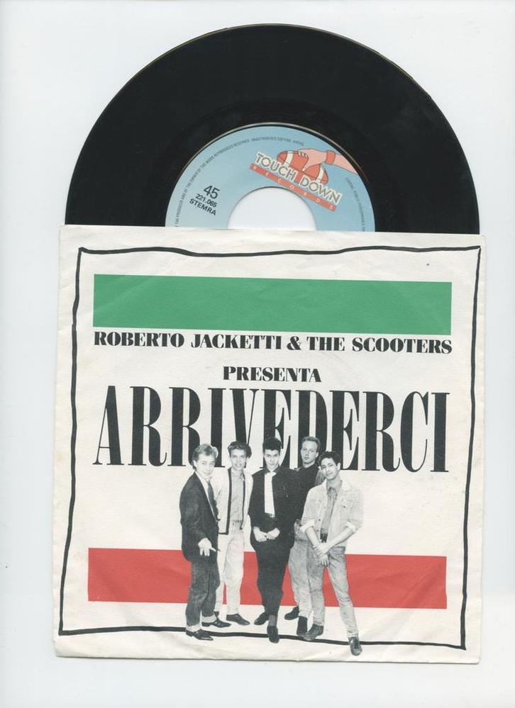 Roberto Jacketti & The Scooters – Arrivederci / (Beach Versi, Cd's en Dvd's, Vinyl Singles, Ophalen of Verzenden
