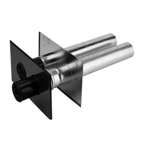 Burgerhout geveldoorvoer incl. gevelplaten en adapter 2x Ø80, Doe-het-zelf en Verbouw, Verwarming en Radiatoren, Verzenden