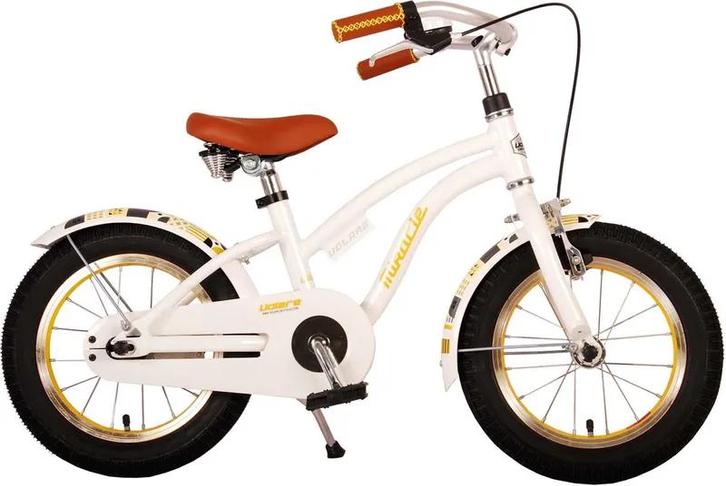 Volare Miracle Kinderfiets - Meisjes - 14 inch - Wit - Prime, Fietsen en Brommers, Fietsen | Kinderfietsjes, Nieuw, Ophalen of Verzenden