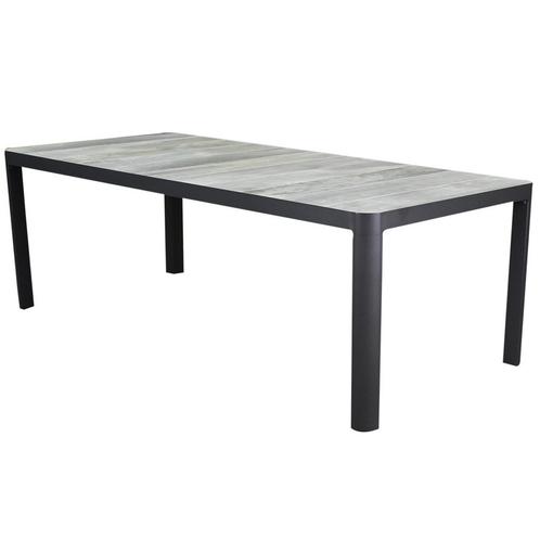 New Delhi dining tuintafel 220x100xH74 cm antraciet, Tuin en Terras, Tuintafels, Nieuw, Ophalen of Verzenden