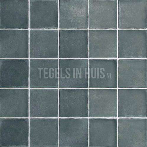 Vloertegel / wandtegel argile glacier blauw 10x10, Doe-het-zelf en Verbouw, Tegels, Vloertegels, Nieuw, 10 m² of meer, Keramiek