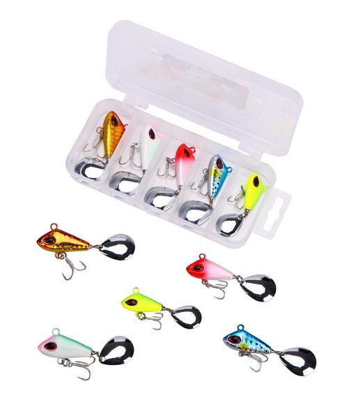 Fish4All Jigspin Kit Mix 10, 15 & 20g (5 Stuks), Watersport en Boten, Hengelsport | Algemeen, Overige typen, Nieuw, Verzenden