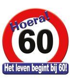 Deurbord 60 Jaar Verkeersbord 50cm, Verzenden, Nieuw