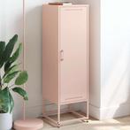 vidaXL buffetkast 36x39x123 cm staal roze, Huis en Inrichting, Minder dan 50 cm, Verzenden, 100 tot 150 cm, Nieuw