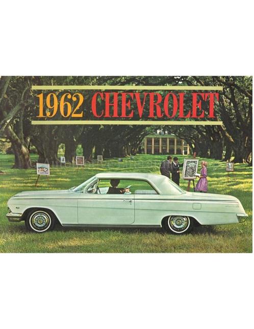 1962 CHEVROLET PROGRAMMA BROCHURE NEDERLANDS, Boeken, Auto's | Folders en Tijdschriften, Chevrolet