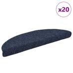 vidaXL Trapmatten Zelfklevend 20 stuks 56x17x3 cm Blauw, Doe-het-zelf en Verbouw, Ladders en Trappen, Verzenden, Nieuw