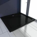 REA Rechthoekige douchebak - glans zwart - 80x100x6 cm -..., Ophalen of Verzenden, Nieuw