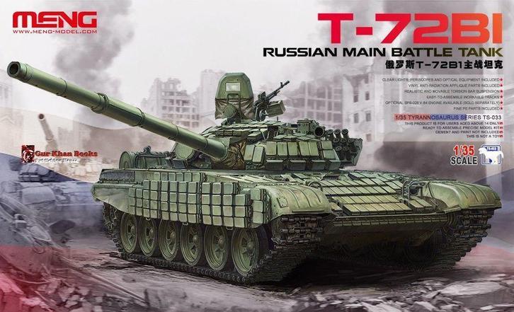 MENG-Model TS-033 Russian Main Battle Tank T-72B1, Hobby en Vrije tijd, Modelbouw | Auto's en Voertuigen, Overige typen, Nieuw