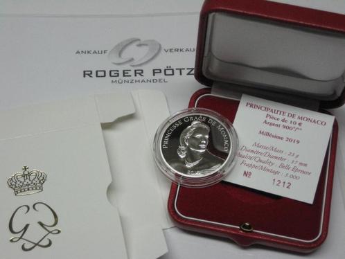 Monaco 10 Euro 2019 zilver Pp Gracia Patrizia Grace Kelly..., Postzegels en Munten, Munten | Europa | Euromunten, Verzenden