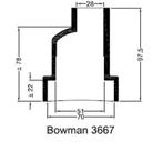 Rubbermof warmtewisselaar Bowman 3667 51/70/28, Watersport en Boten, Ophalen of Verzenden, Nieuw, Motor en Techniek, Zeilboot of Motorboot