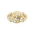 Vintage gouden broche | Floraal design (sierlijk, geelgoud), Sieraden, Tassen en Uiterlijk, Broches, Ophalen of Verzenden, Gebruikt