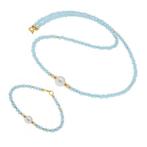 Zonder minimumprijs - 2-delige sieradenset - 18 karaat Geel