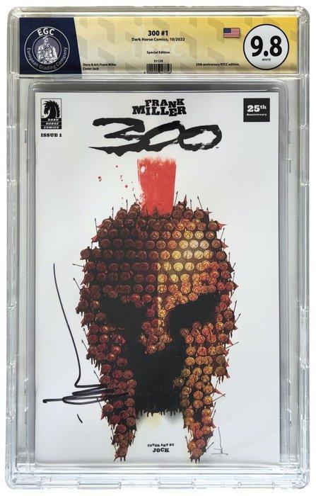 300 #1 - NYCC 2022 Jock Variant - EGC 9.8 - Signed by Jock +, Boeken, Strips | Comics