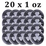 Niue. 2 Dollars 20 x 2022 1oz $2 NZD Niue Shamrock Silver