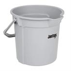 Jantex | grijze maatemmer met schenktuit | 14ltr, Verzenden