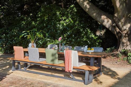 Suns Ovada tuintafel met bank 340 cm |, Tuin en Terras, Tuinsets en Loungesets, Ophalen of Verzenden