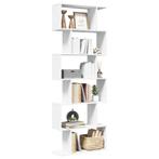 vidaXL Kamerscherm / boekenkast 6-laags 70x24x193 cm bewerkt, Verzenden, Nieuw, Overige houtsoorten