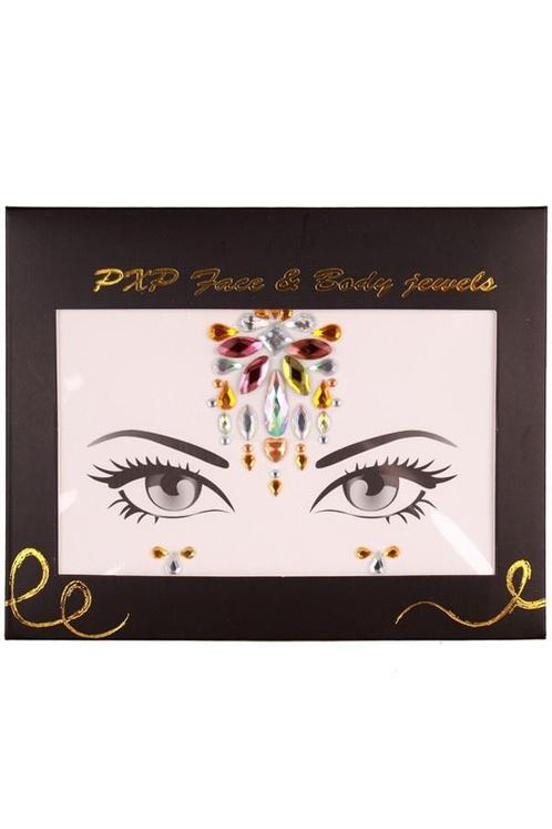 PXP Gezicht Sticker Face Jewels Model J, Hobby en Vrije tijd, Feestartikelen, Nieuw, Verzenden