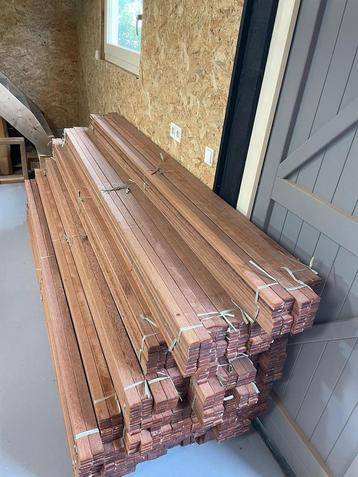 Hardhout latten / planken 38/12mm Bankirai prijs 10 stuks beschikbaar voor biedingen