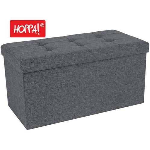 Hoppa! Linnen Zitbank LSF47K2 van €25 voor €19, Huis en Inrichting, Banken | Voetenbanken en Poefen, Minder dan 50 cm, 50 tot 75 cm