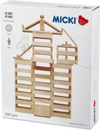 Micki houten bouwplanken - 200 stuk van €31,99 voor €25,59, Ophalen of Verzenden, Nieuw