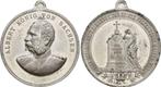 Zinnmedaille auf den Tod des Koenigs Sachsen: Albert, 187..., Postzegels en Munten, Penningen en Medailles, Verzenden