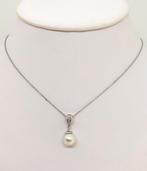 Ketting met hanger SouthSea ronde parel - witgoud 18K -, Sieraden, Tassen en Uiterlijk, Antieke sieraden