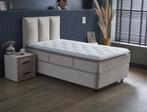 Opberg boxspring Birdybedd 90x200 Beige, Huis en Inrichting, Slaapkamer | Boxsprings, Verzenden, Nieuw, Beige, Modern