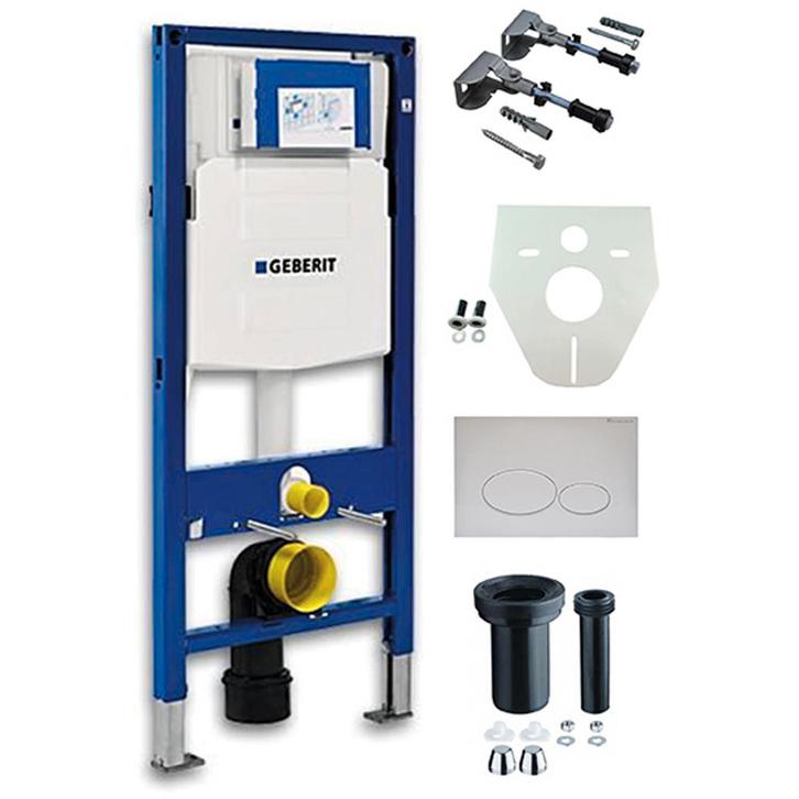 Geberit Duofix UP-320 Inbouwreservoir + Drukplaat Wit, Doe-het-zelf en Verbouw, Sanitair, Nieuw, Ophalen of Verzenden
