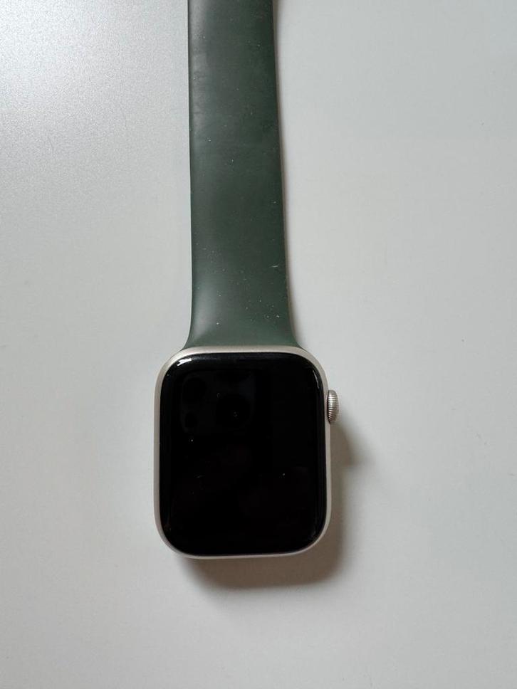 Een Apple Watch serie 9, Starlight, Sieraden, Tassen en Uiterlijk, Smartwatches, Gebruikt