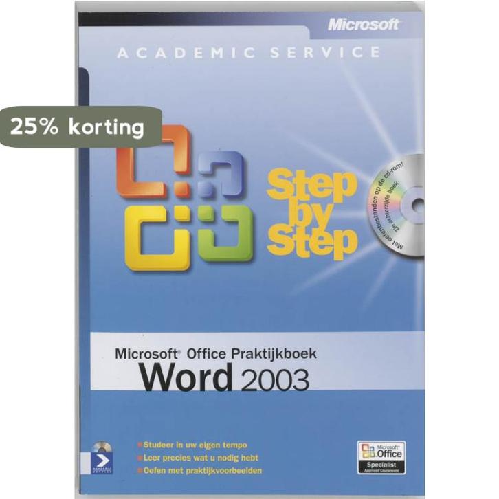 Microsoft Office Praktijkboek Word 2003 / Step by step, Boeken, Informatica en Computer, Gelezen, Verzenden