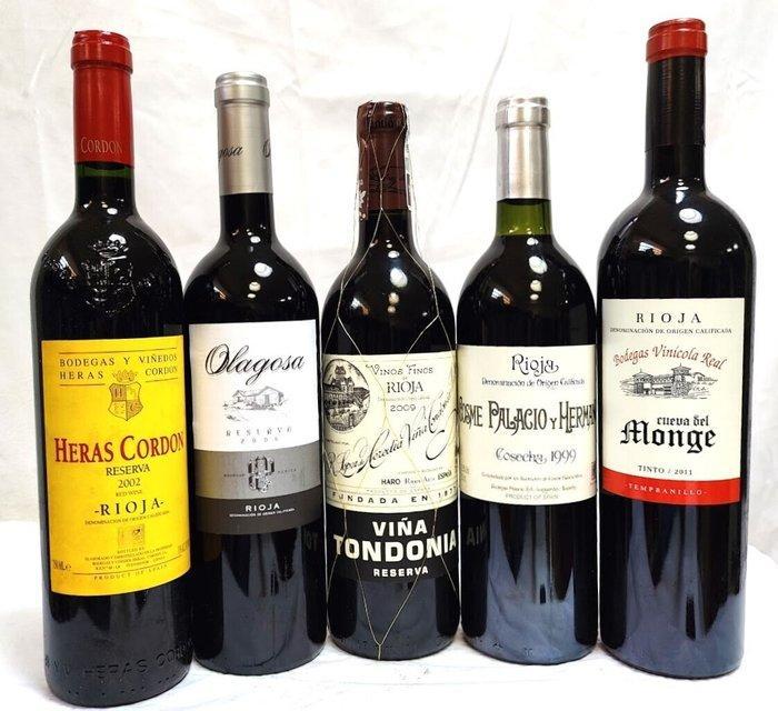 2002 Heras Cordón & 2009 Viña Tondonia & 2006 Olagosa & 1999, Verzamelen, Wijnen