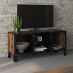 vidaXL Tv-meubel 105x36x47 cm metaal en MDF rustiek bruin, Huis en Inrichting, Kasten | Televisiemeubels, 100 tot 150 cm, Verzenden